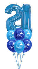 Any age in Blue Sparkle Birthday