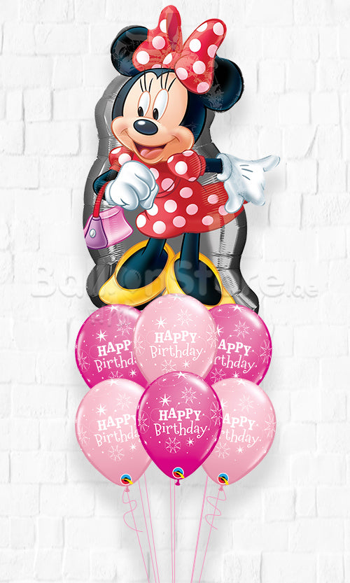 Disney Minnie Mouse Sparkle Birthday Balloon Bouquet