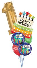 Any Single Age Birthday Balloon Bouquet.