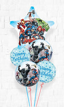 Marvel Avengers Birthday  All Foil Balloon Bouquet with weight