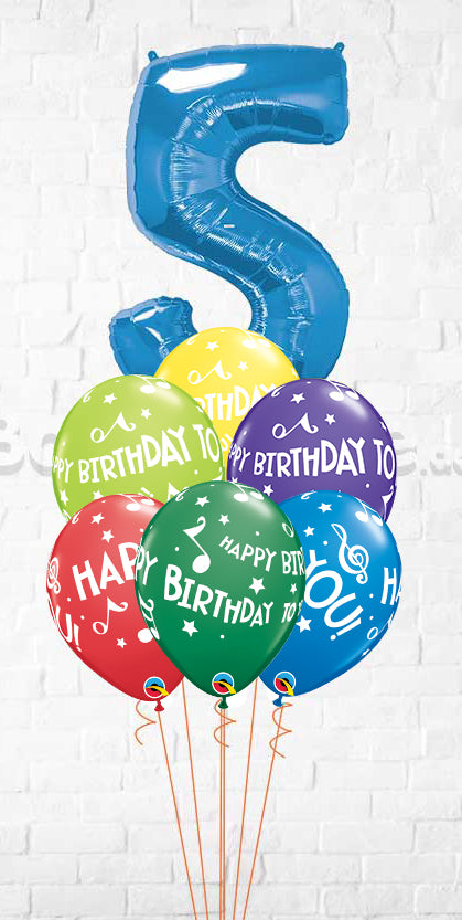 Any Number Birthday Balloon Bouquet