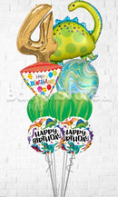 Any Single Number Tyrannosaurus Dinosaur Agate Big Balloon Bouquet