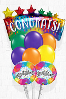 Congrats Marquee Colorful Congratulation Balloon Bouquet