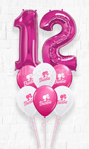 Any Two Number Barbie Balloon Bouquet