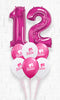 Any Two Number Barbie Balloon Bouquet