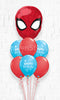 SpiderMan Sparkle Birthday Balloon Bouquet