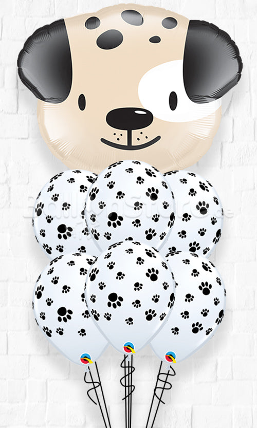Cute Puppy Paw Party Balloon Bouquet