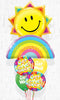 Smiley Rainbow Get well Balloons.