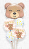 Baby Bear Hello Colorful Dots Balloon Bouquet