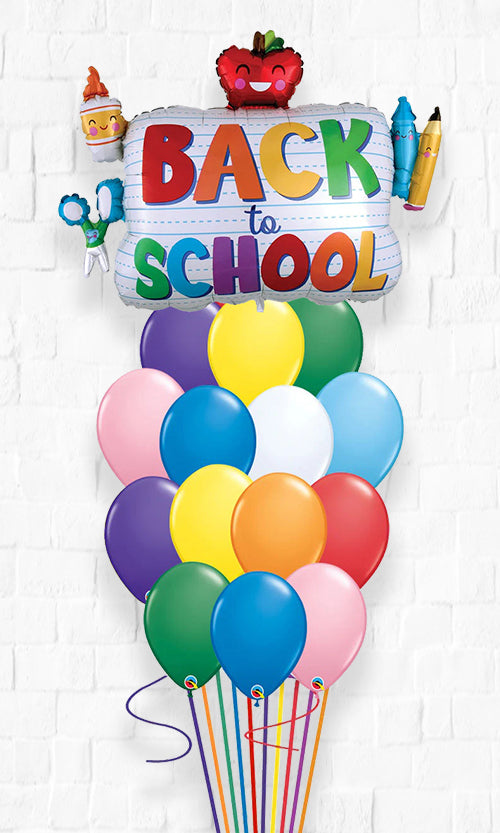 Back to School Colorful Balloon Bouquet