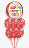 Happy Great Boss Day Birthday All A-Around Balloon Bouquet
