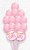 Girl Pennant A-round Latex BIG Balloon Bouquet With Weight