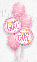 Girl Pennant A-Round Balloons Bouquet