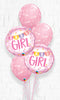 Girl Pennant A-Round Balloons Bouquet