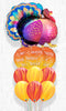 Glitter Turkey Grateful Thankful Blessed Agate Custom Text Balloon Bouquet