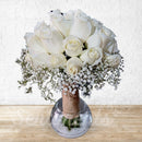Bride / Wedding Hand Bouquet - Free Groom Brooch