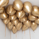 25Pcs Golden Chrome Helium  Balloons FOR CEILING