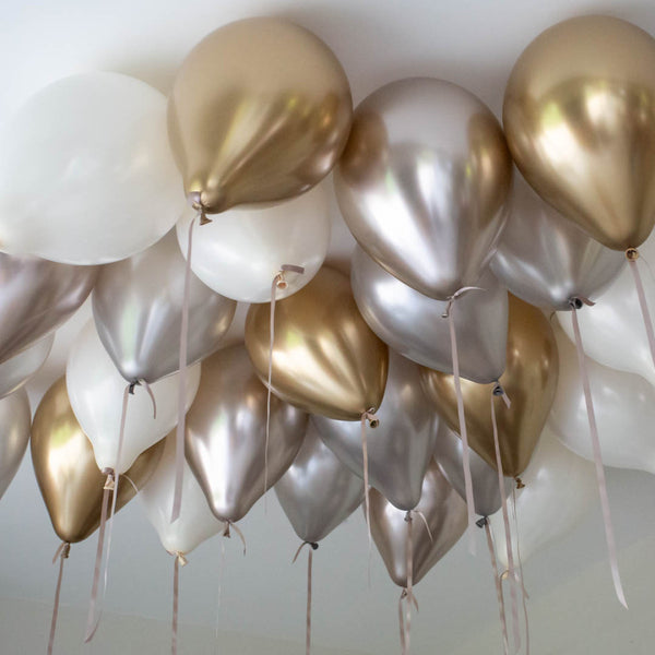 Shimmer Theme Color Helium Balloons - 25count
