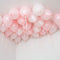 Baby Pink Helium Balloons - 25count - Additional Cost for Satin Ribbon