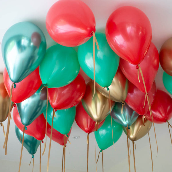 Christmas &amp; Merry Theme Helium Balloons - 25count