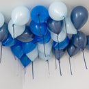 Deep Blue Theme Helium Balloons - 25count