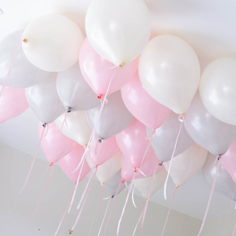 Macaroon Pink Theme Helium Balloons - 25count