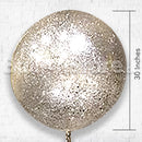 30inches SILVER Glittery Confetti Balloon with Foil Fringes as tail