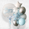 Custom Text Bubble with Feather Confetti Balloons Bouquet PRE-ORDER 1DAY In Advance