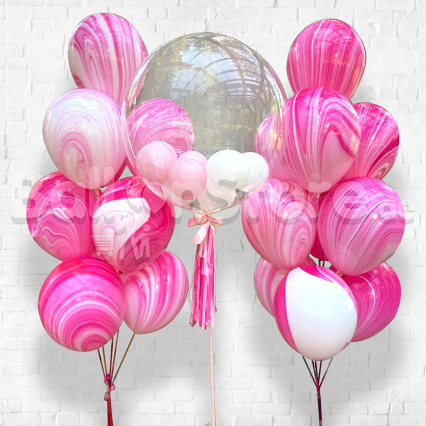 Agate Bubble Custom Text Balloon Set