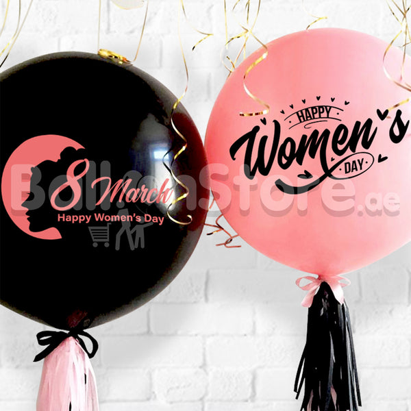 Happy women's Day Set of 2 30inches Custom  / Personalized Balloon / Happy Birthday / Any Text if Logo