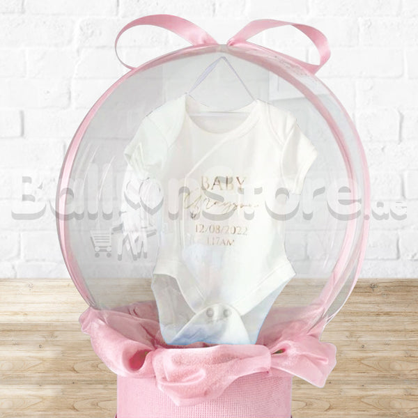 Baby Girl Puff & Stuff Balloon Arrangement - Pre Order 1day Before