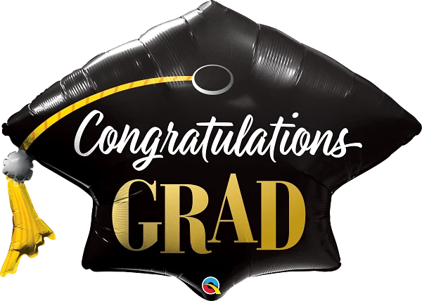 41" Shape Congratulations Grad Cap
