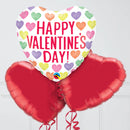 Valentines day balloon with red heart