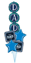 Best dad Ever Balloon Bouquet with Weight