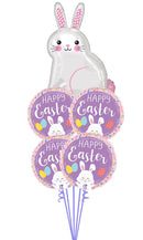 Spotted easter  Bunny Balloon Bouquet with WEIGHT