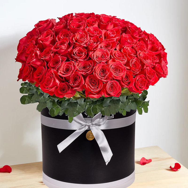 Grand Love Red Roses Fresh Flower Arrangements