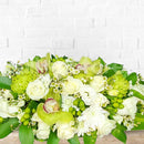 White Conference Room / Long Table Fresh Flower Arrangement