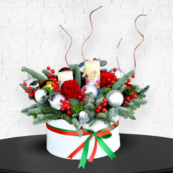 Advent Inspire Christmas Flowers Arrangement