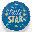 Sleepy Little Star Foil Balloon - Helium Filled (Back & Front Design)