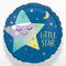 Sleepy Little Star Foil Balloon - Helium Filled (Back & Front Design)