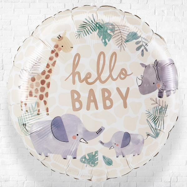 Soft Jungle Baby Foil Balloons