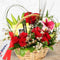 Basket of Blooms Mixed Fresh Flower Arrangement with Patchi Chocolate