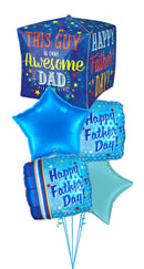Awesome Dad UltraShape Cubez All Foil Bouquet