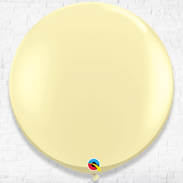 36inches Giant Standard Ivory Silk Color Latex Balloon Helium Inflated