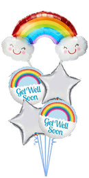 Get Well  All foil Balloon Bouquet With weight