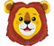 Lovable Lion  Head Foil Balloon