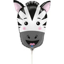 Zany Zebra Jungle Safari Foil Balloon