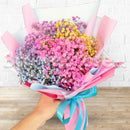 Colorful Gypsophila Mini Hand Bouquet