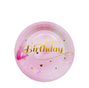Pink Birthday Party Plate 9inches - 6count / pack