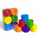 6-Pieces Rainbow Crepe Paper Streamers, Crepe Paper Rolls